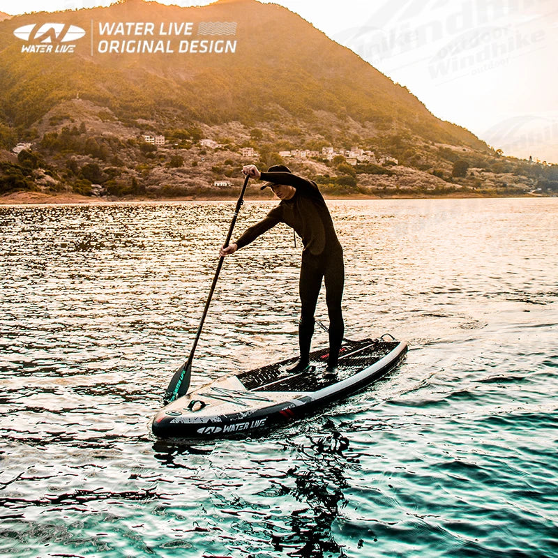 Waterlive zhumo 1066 "prancha de surf adulto anti skid esteira esportes aquáticos infláveis ​​sup prancha de esqui aquático viagem pesca