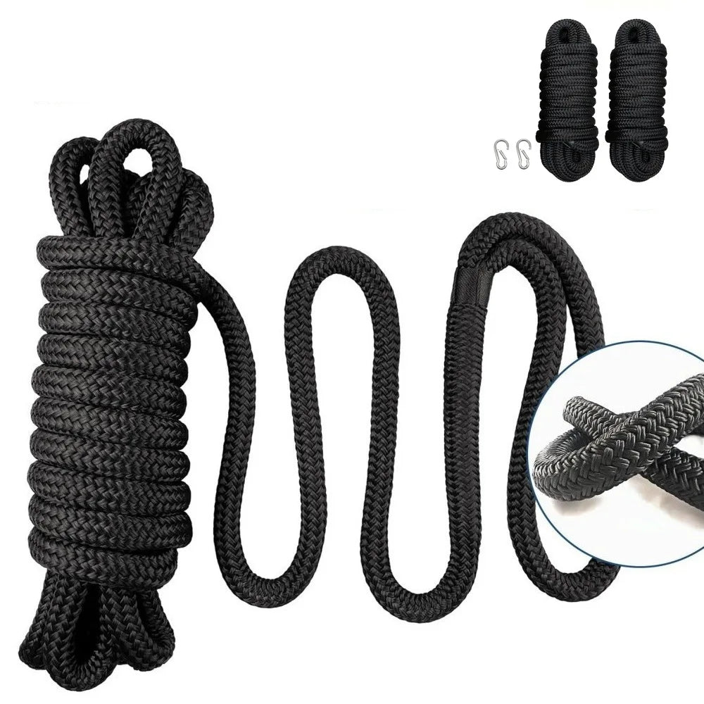 Marine Dock Rope Nylon Docking Line Marine Mooring Lines Rope Strong Boat Accessories Ship Anchor Rope Sailboat Traction