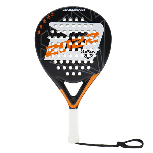 Padel Racket Full Carbon Fiber with Soft EVA Foam Grip High Balance for Beginner and Intermediate Players Padel Raqueta