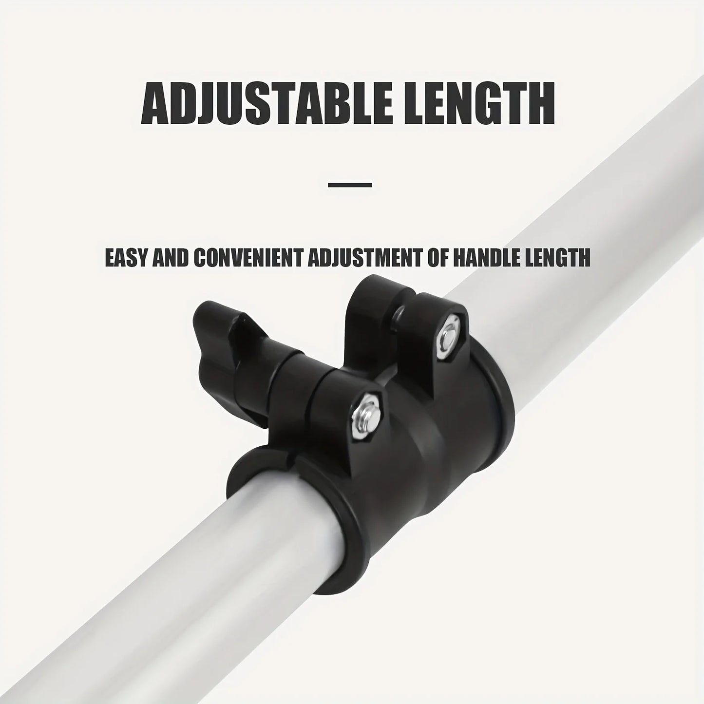 KOETSU Outboard Motor Extended Aluminum Alloy Joystick Tiller Extension Handle Black Handle
