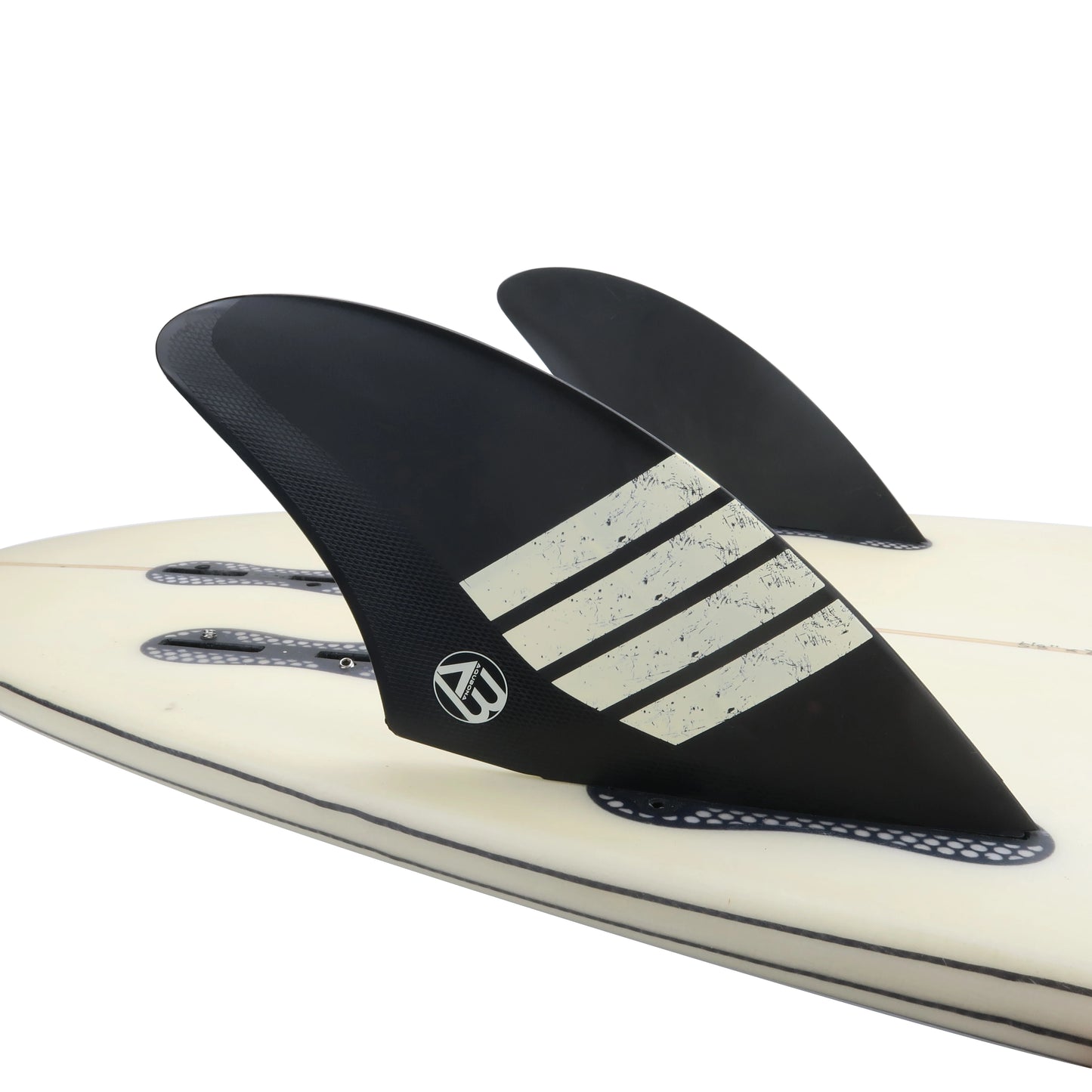 Surfboard Twin Keel Fins (2 Fins) Dual Tab Single Tab Sizes for Longboard Surfboard Funboard