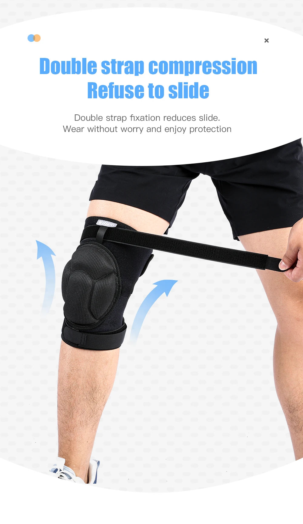 Pressure strap protection Sports Thickening Knee Pads Volleyball Extreme Sports Kneepad Brace Support Anti collision ElasticKnee