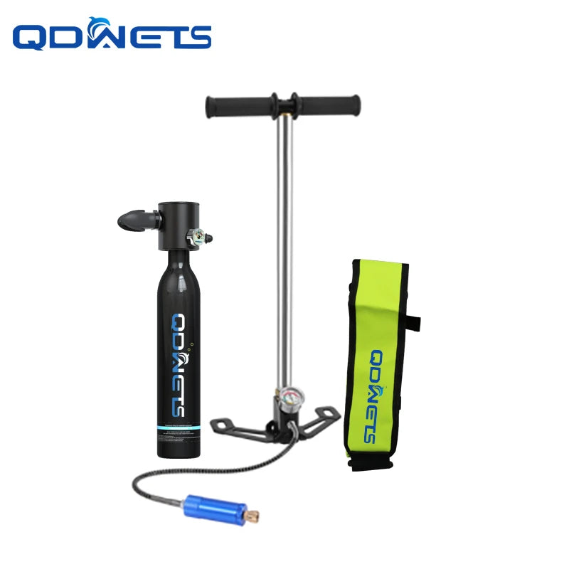 Mini Scuba Diving Tank Equipment Dive Cylinder with 5-10Minutes Capability 0.5 Litre Capacity with Refillable Design QDWETS