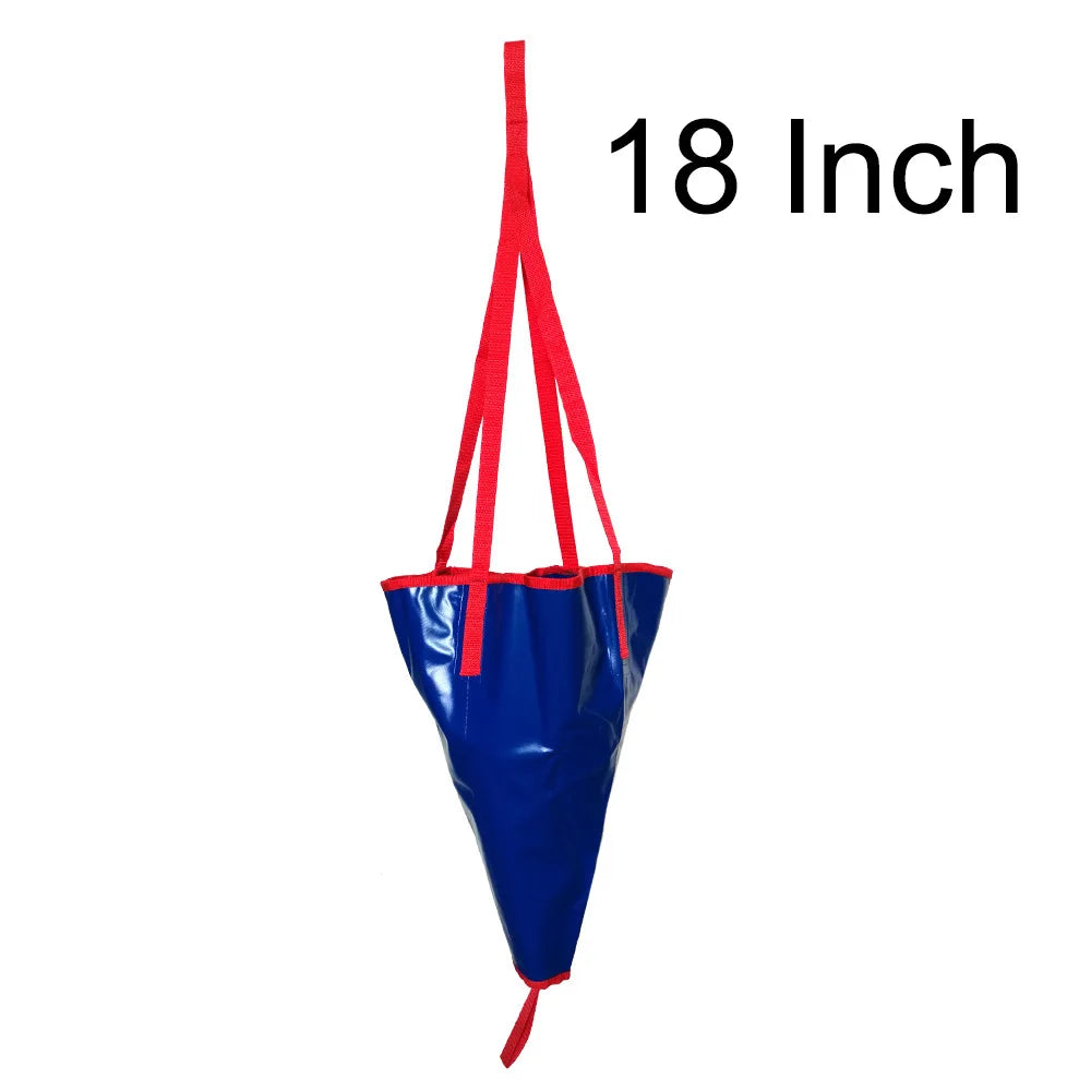 24/18 inch Kayak Canoe Boat Yacht PVC Sea Anchor Drogue Drifting Brake Suit Fising Inflatable Boat Accessories