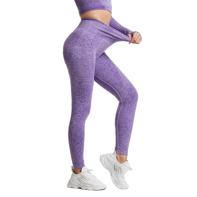 2023 New Vital Seamless Leggings High Waist Woman Fitness Yoga Pants Sexy Push Up Gym Sport Leggings Slim Stretch Running Tights