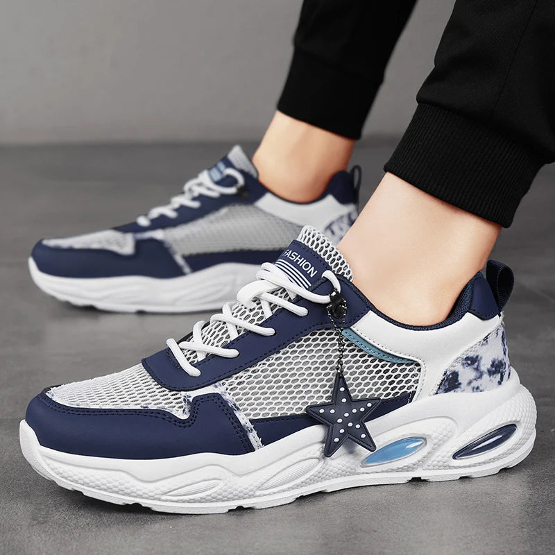 Men's Summer Fresh Breathable Mesh Casual Sneakers Original Comfort Lightweight Sports Running Shoes for Men