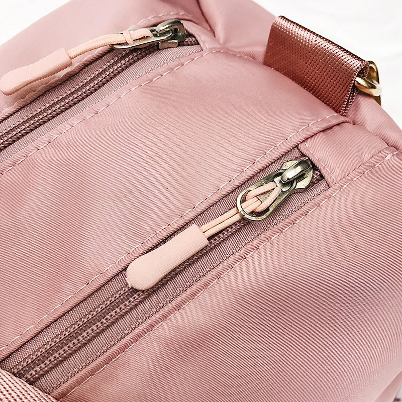 Bolsa de ginástica esportiva de nylon, à prova d'água, para homens e mulheres, treinamento, fitness, bolsa de viagem, tapete de ioga, bolsa esportiva com compartimento para sapatos