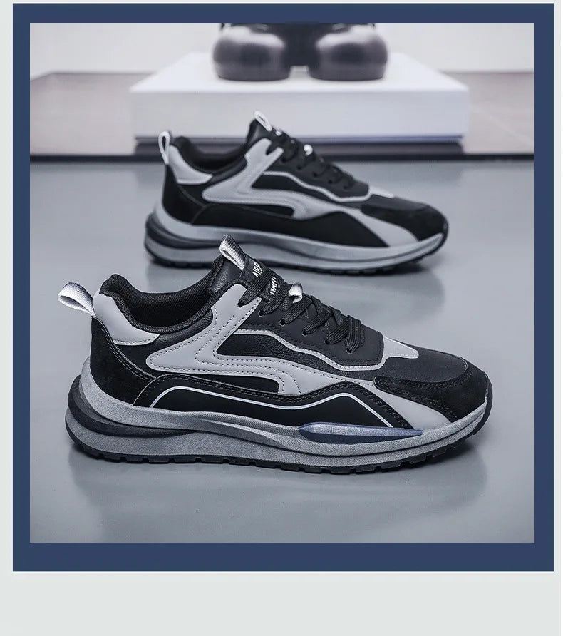 Men Casual Sneakers Spring New Trend Breathable Running Sport Shoes Antislip Tennis Shoes Basketball Walking Jogging Sneakers
