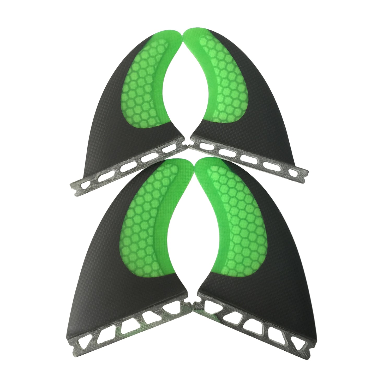 Carbon Fiber Surfboard Fins Single Tab Quad Fin Performance Honeycomb Fiberglass Surfboard Fins Quad Set (2pc G7+2pc GX)