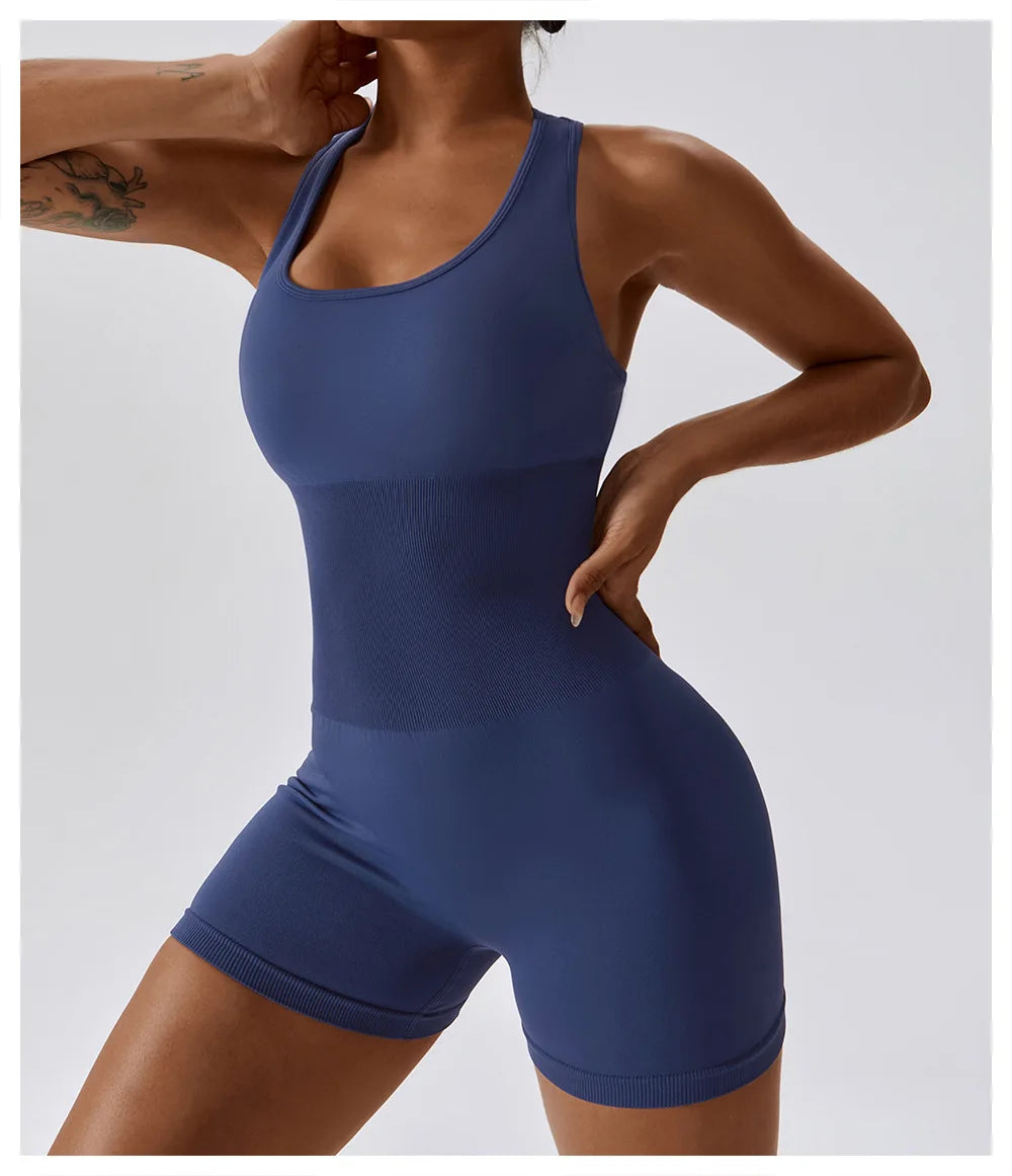 Yoga Set Seamless Gym Clothing Jumpsuit Fitness Female Sports Suits Workout Outfits For Women One Piece Sets Sportswear