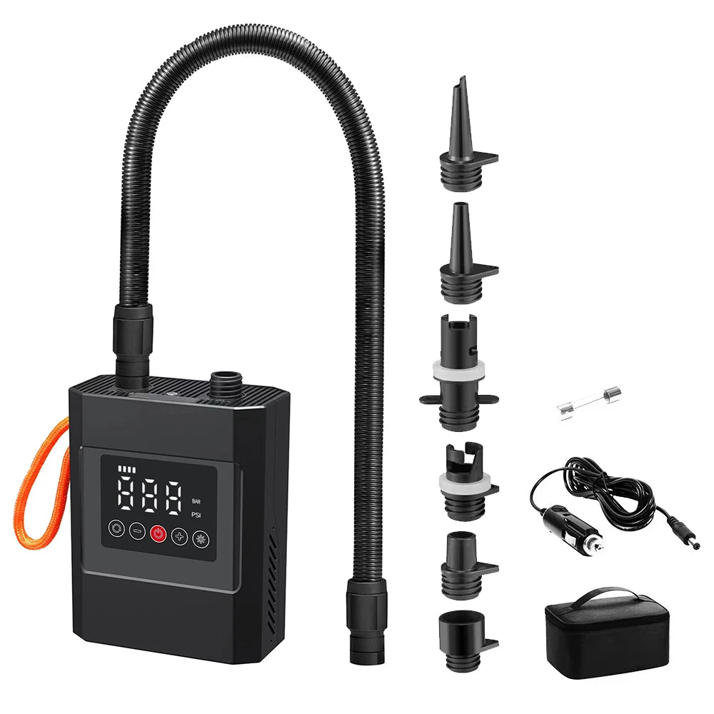 1 Pcs SUP Pump Stand-Up Paddle Rechargeable 20PSI Inflatable PVC Boat Kayak Accessories for Outdoor Surfing Kite Mattress