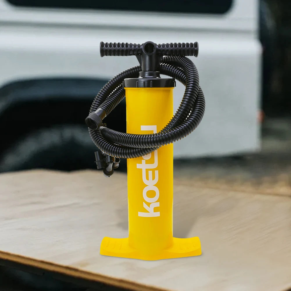 4L Kayak Air Pump Double Action Inflation Pump Portable Hand Pump Handheld Air Inflator for SUP Surfboard Inflatable Boat