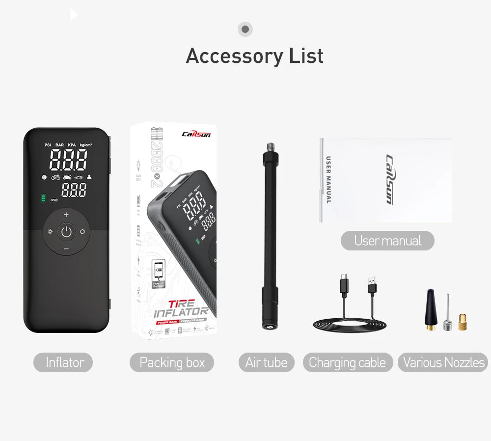 Air Compressor 12v Air Pump For Car Portable Tyre Inflator Electric Motorcycle Pump Air Compressor For Car Motorcycles Bicycles