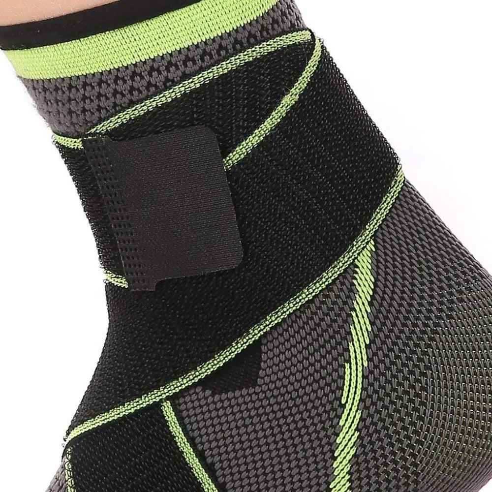 Vale a pena 1 pc esportes tornozelo cinta compressão mangas suporte 3d tecer bandagem elástica pé equipamento de proteção ginásio fitness