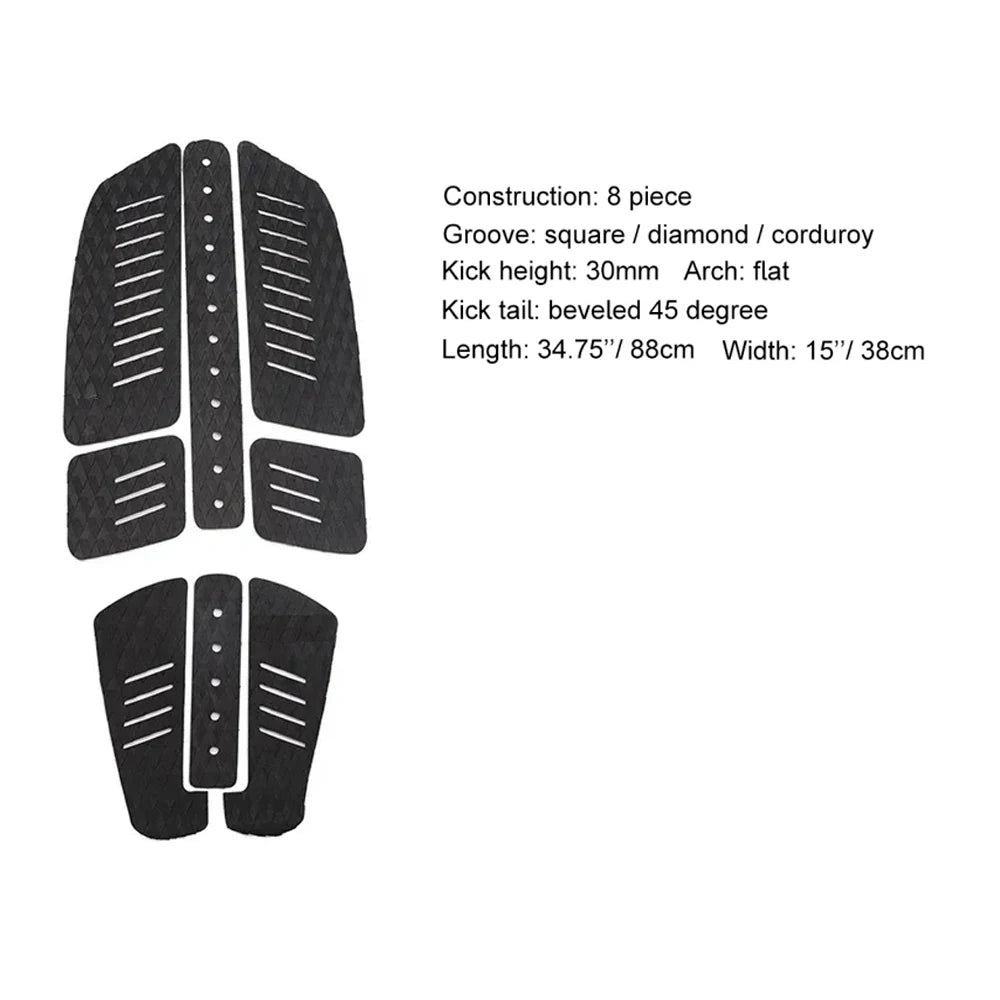 Promotional SUP Board Surf Traction Pad Surf Deck Pad Surf Grip EVA For Surfboard Longboard Paddle Board Combination Pad