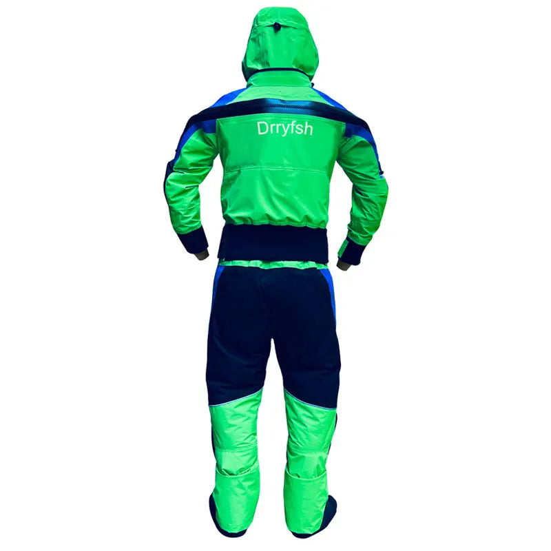 Hooded Kayak Dry Suit Paddling Drysuit with Comfortable Knee and Seat Pads Survival Clothing for Men in Cold Water Swimming Suit