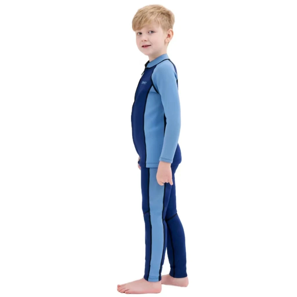 New Kids Wetsuit Neoprene 1.5mm/3mm Boys and Girls Thick Warm Scuba Diving Suit Underwater Free-diving Split Long Sleeve