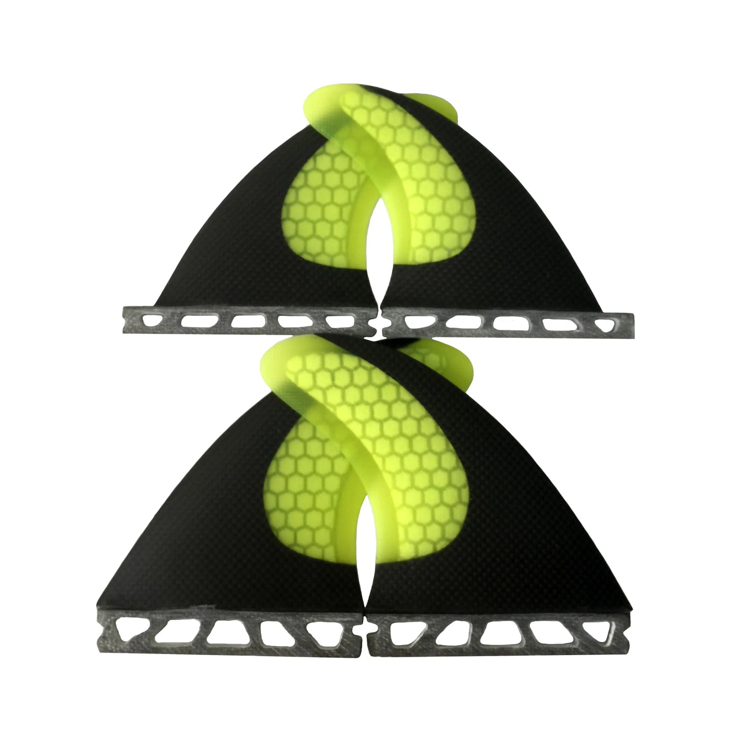 Carbon Fiber Surfboard Fins Single Tab Quad Fin Performance Honeycomb Fiberglass Surfboard Fins Quad Set (2pc G7+2pc GX)