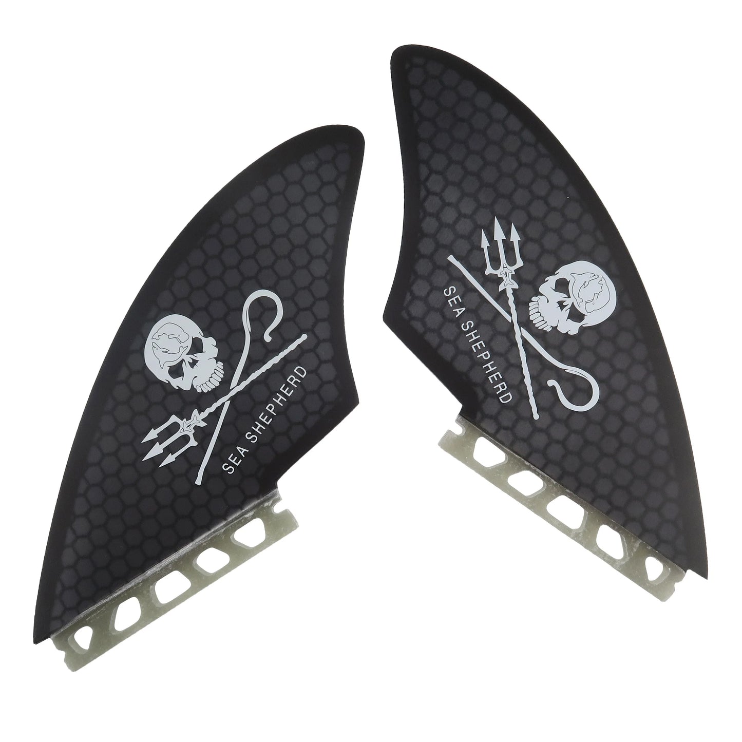 Surfboard Twin Keel Fins (2 Fins) Dual Tab Single Tab Sizes for Longboard Surfboard Funboard