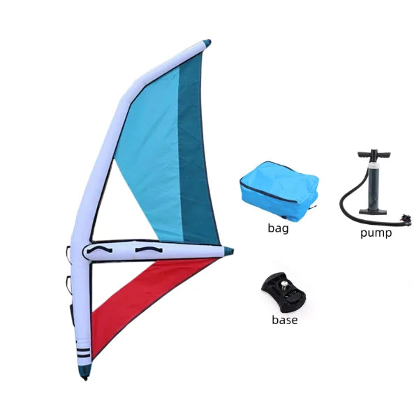 【Hot】Inflatable Windsurf Sail & Surfboard Wing Paddle Board, Kitesurfing Wind Surfing Water Sports Gear