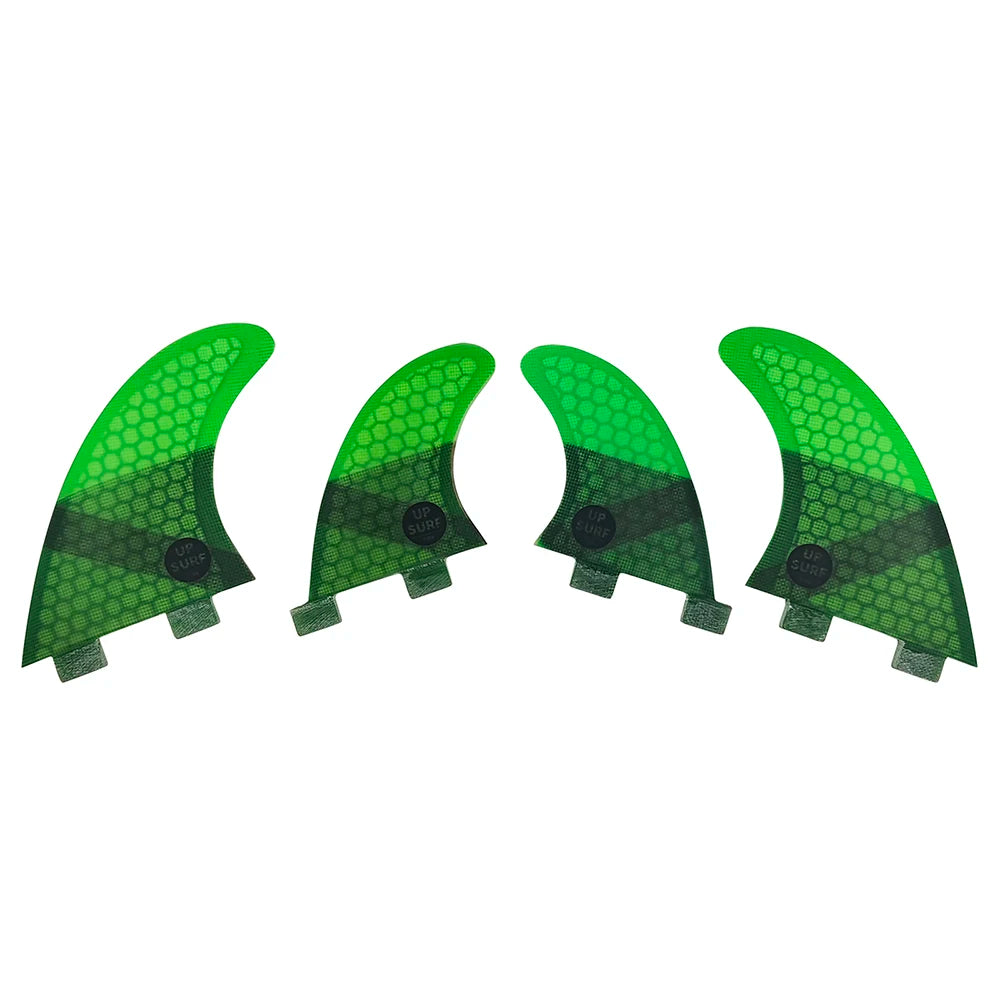 Tri-quad Fin Set UPSURF FCS Surfboard Fins G5+GL(4-5 Fins) Fiberglass Honeycomb UP Surf Fins Quilhas Surfing Accessoriea