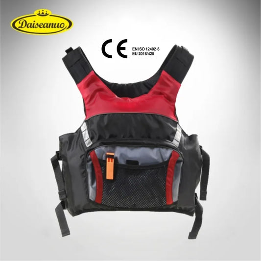 Genuine CE Approved 100N Life Jacket Men 100KG+ Big Pockets Life Vest Women PFD Swim Fish Kayak Vest Water Sport Drifting Safety