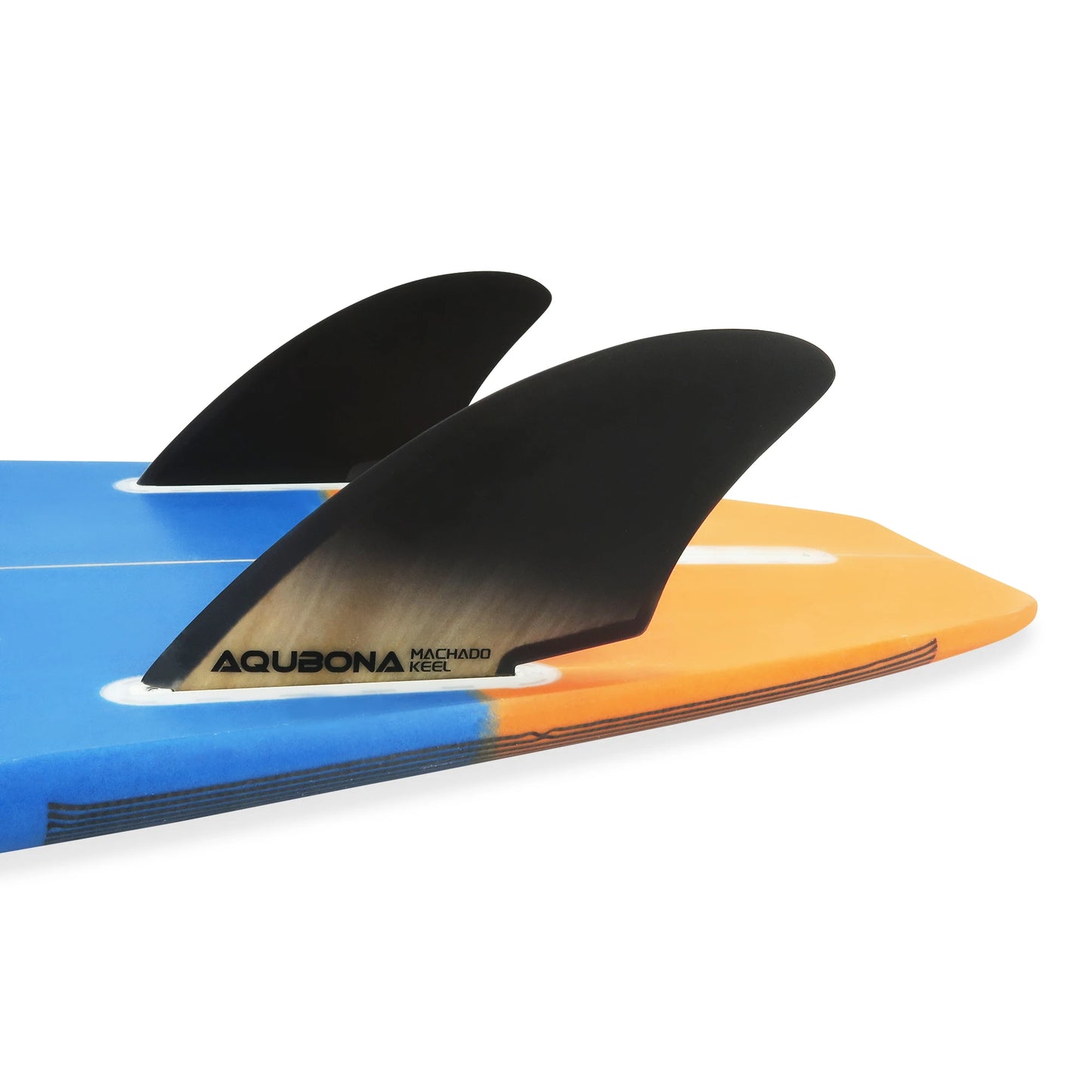 Surfboard Twin Keel Fins (2 Fins) Dual Tab Single Tab Sizes for Longboard Surfboard Funboard