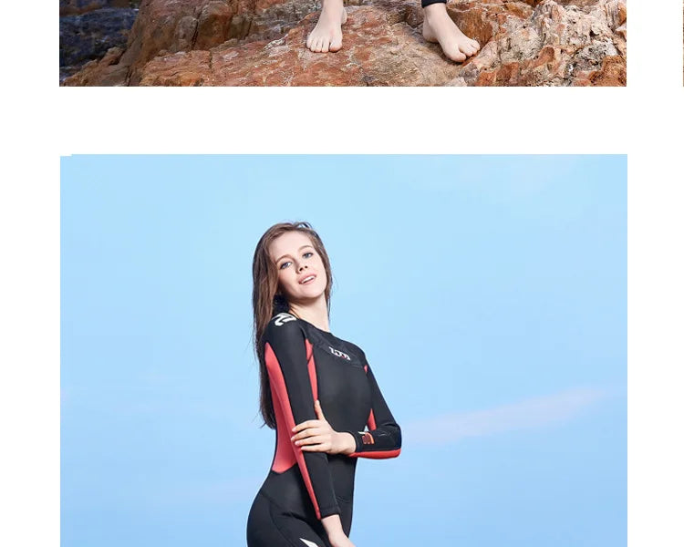 Wetsuit Men Women 3mm Neopreno Surf Suit Kitesurf Winter Swimwear Roupa De Mergulho Swimsuits Rash Guards Scuba Diving Suit