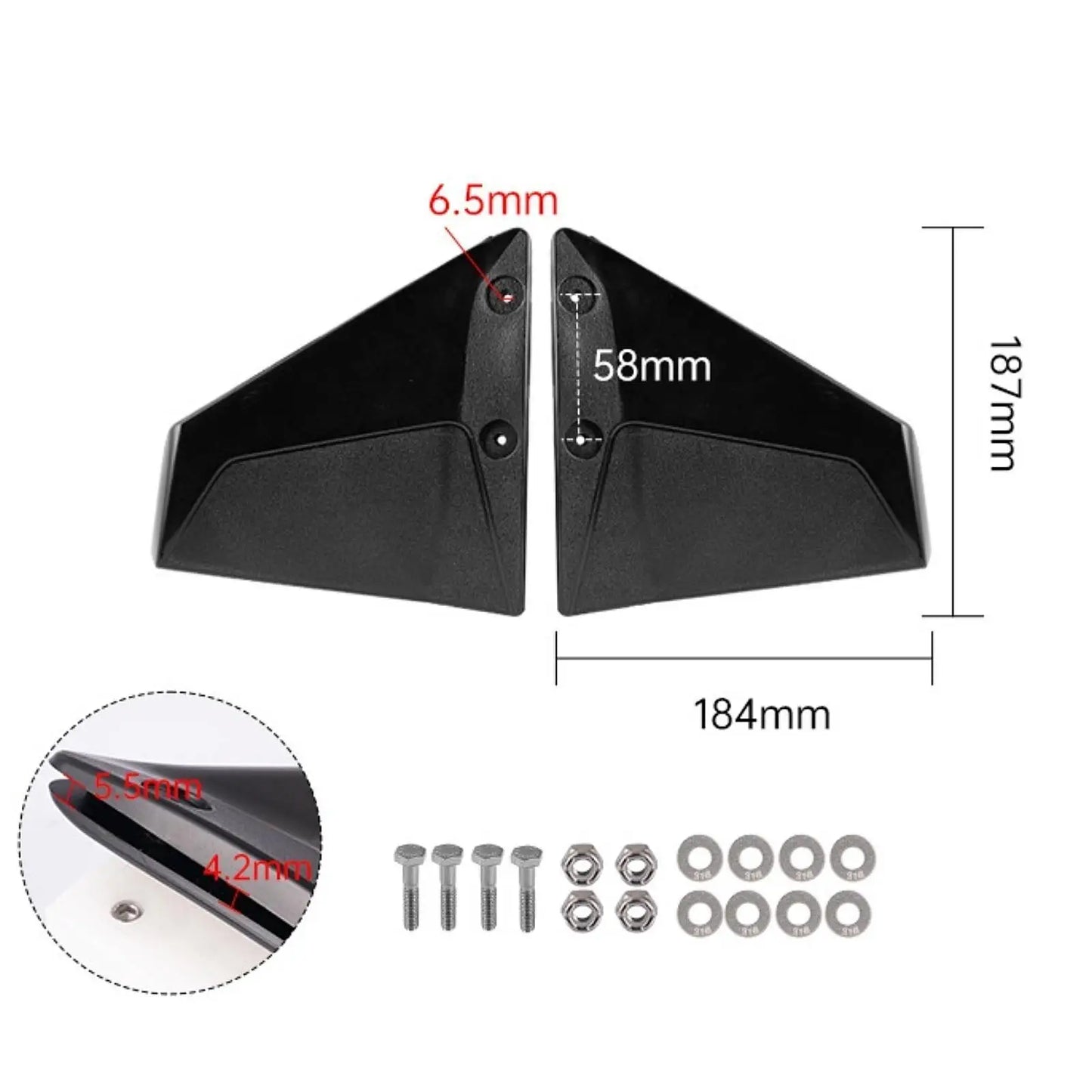 High-Performance Hydrofoil Stabilizer Bolt Nut Hydrofoil Boat Outboard Motors Boat Parts Sports Hydrofoil Stabilizer Molded