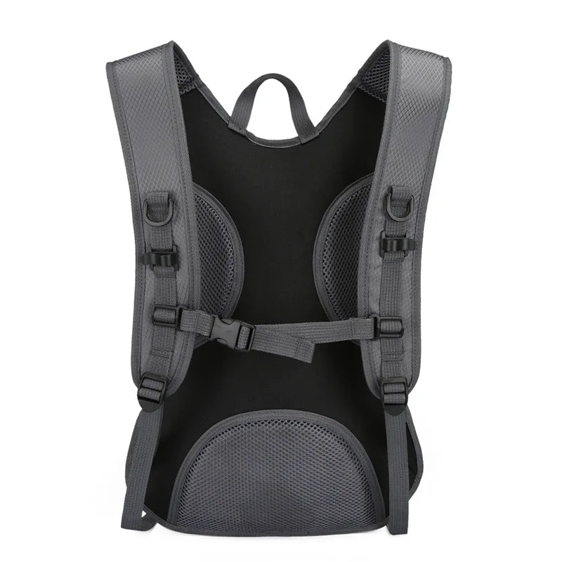 Mochila de ciclismo de náilon saco de água caminhadas ao ar livre esportes mochila com armazenamento de capacete malha bolsa leve bagpack