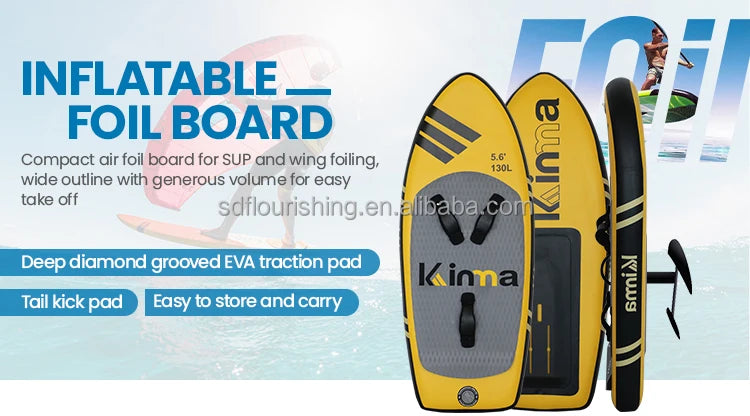 130L Wing foil Board Inflatable Wingfoil Surfboard Hydrofoil Board Inflatable Foil Kite Surfing Board For Sale