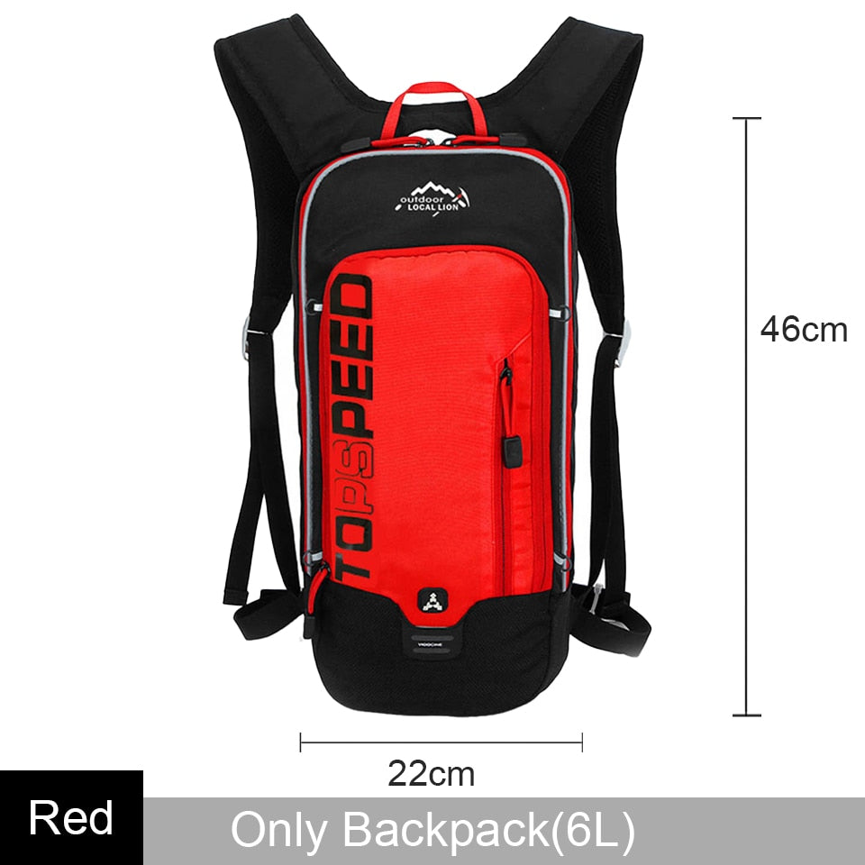 Leão local 6l/5l saco de ciclismo das mulheres dos homens equitação à prova dwaterproof água respirável bicicleta mochila, saco de água da bicicleta, capacete da bicicleta