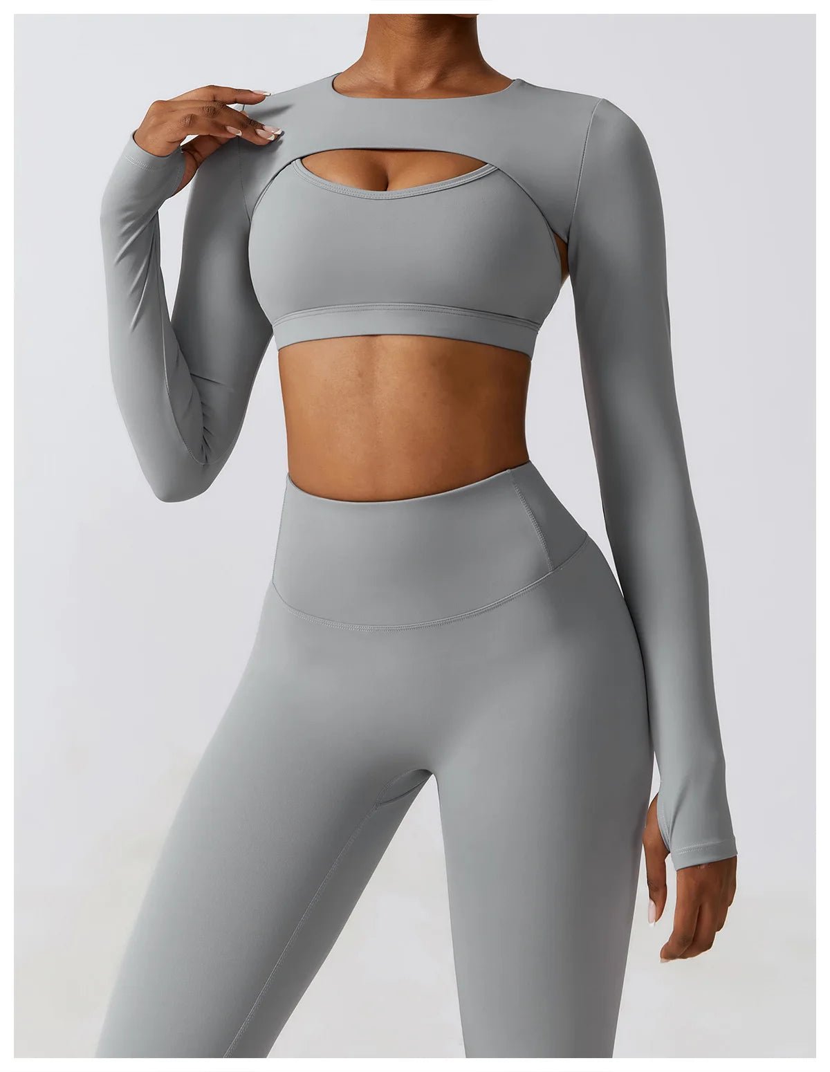 New Sports Camisole Yoga Long Sleeved Shawl Yoga Top Nude Fitness Yop Gym Push Ups Workout Top Running Sports Smock