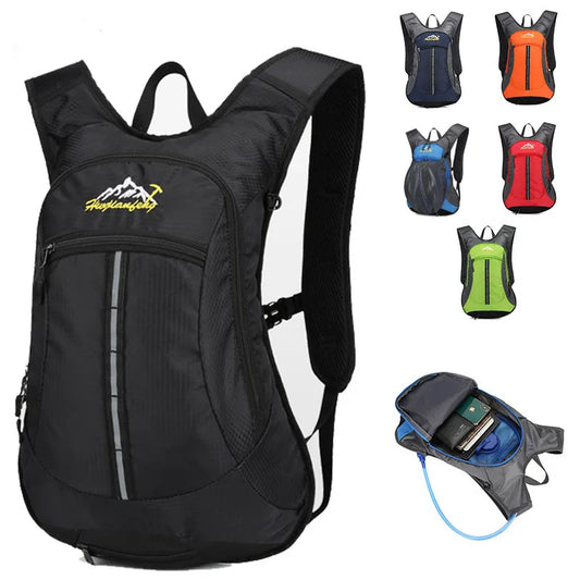 Climbing Cycling Outdoor Sport Run Water Bag Helmet Storage Hydration Backpack Light Hiking Bike Riding Pack Trekking Knapsack