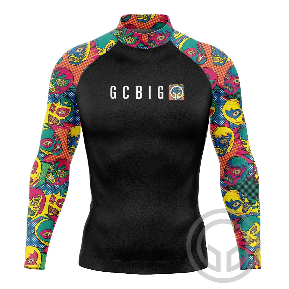 Surf Surfing Shirts Men Rash Guard Surfing Diving Suits Swimwear Long Sleeve Swim Tops Swimming Tight Surf T Shirt