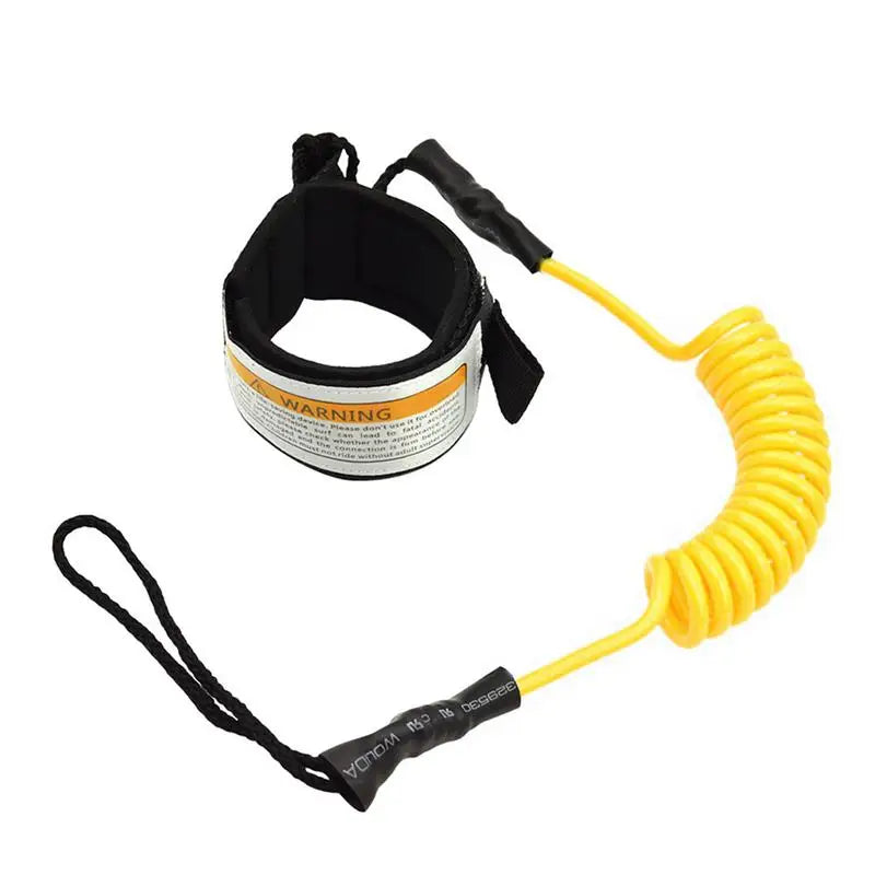 1.5m S UP Paddle Coiled Leash Surfboard Ankle Leash Super Strong Webbing Paddle Board Surf Leg Cuff