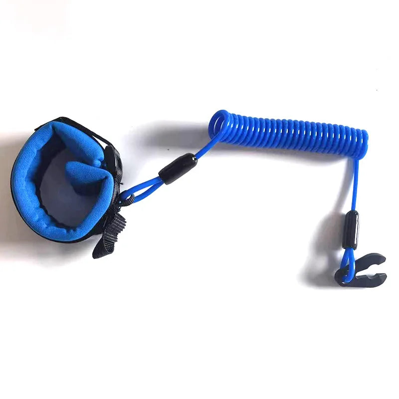 Motor Boat Outboard Floating Safety Rope Flameout Rope Motorboat Engine Emergency Stop Kill Switch Key Wrist Lanyard For Jet Ski