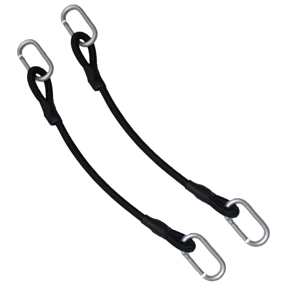 2pc Heavy Duty Bungee Shock Cord Tie Down Straps with Snap Hooks for Camping Tents Kayaks Boat Trailer Fishing Gear Organization