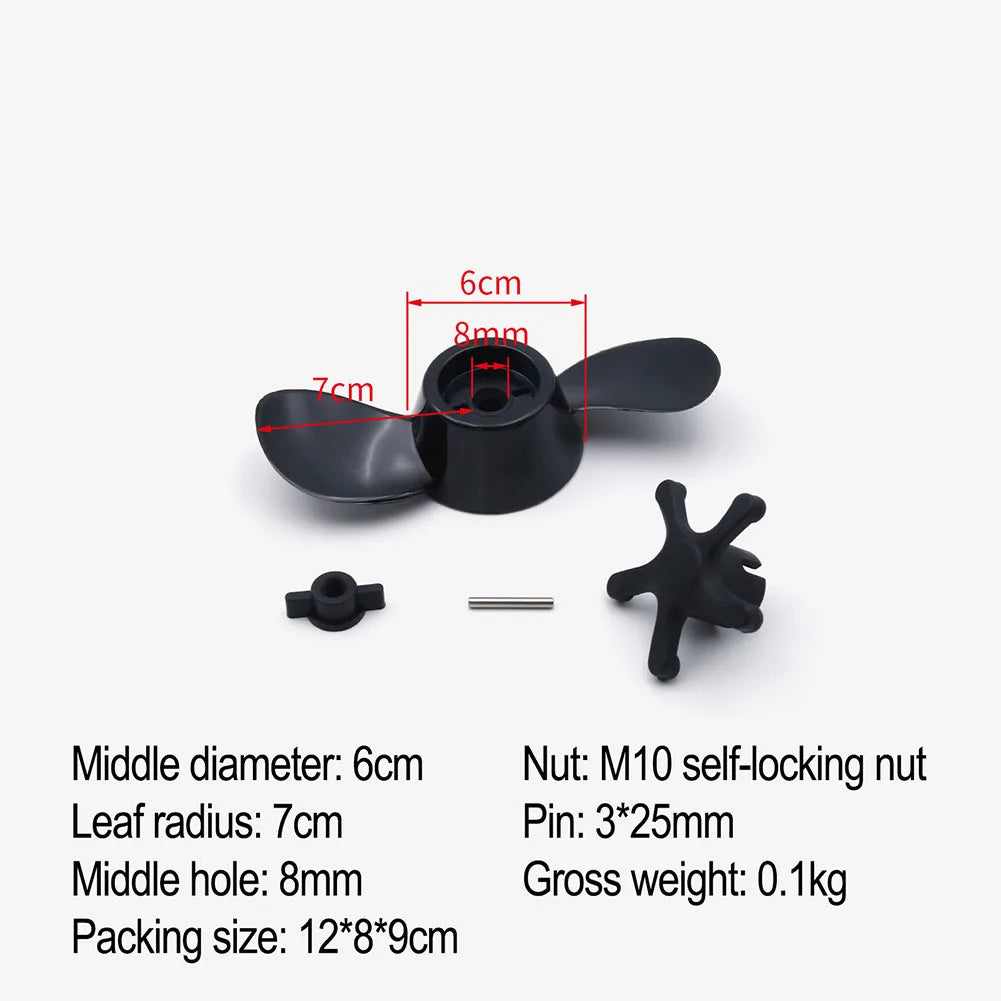 1pcs Marine Boat Accessory Outboard Engine Propellers Electric Trolling Motor Parts 2/3-Blades Propellers Outboard Motors Part ﻿