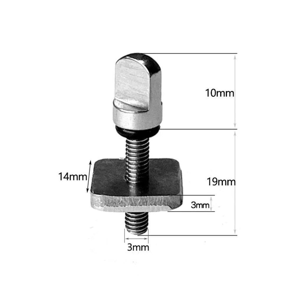 3/4/6 pces de aço inoxidável prancha fin parafuso m4 parafusos de barbatana de surf longboard parafusos de barbatana deslizante única aleta unhas substituindo parafusos