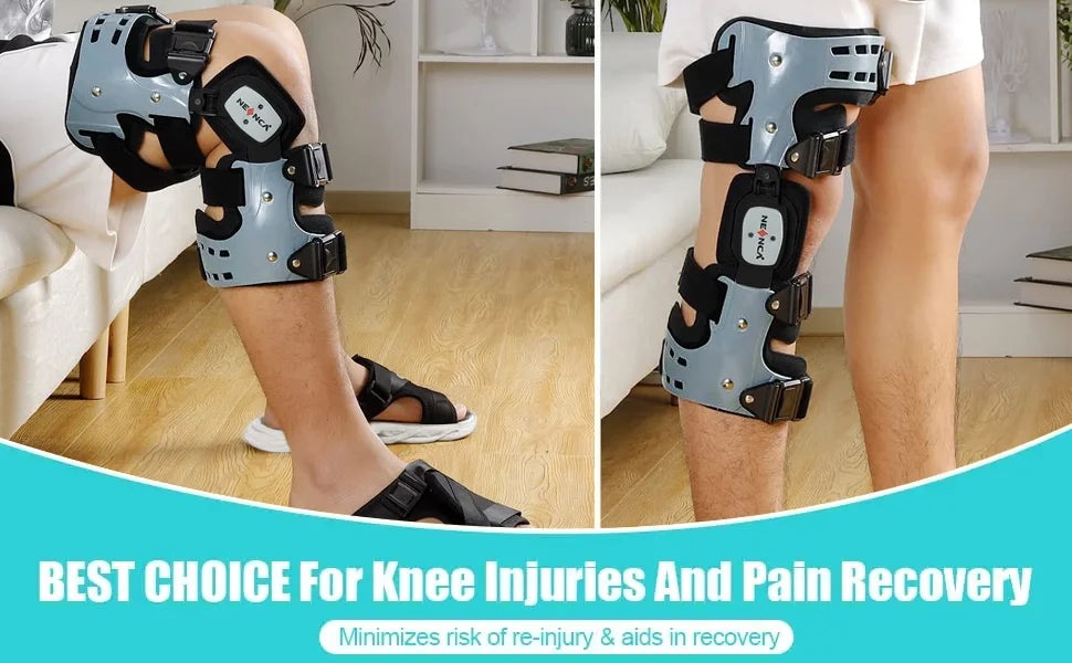NEENCA Unloader ROM Knee Brace Hinged Stabilizer Adjustable Recovery Support for ACL MCL PCL Injury Meniscus Tear Arthritis
