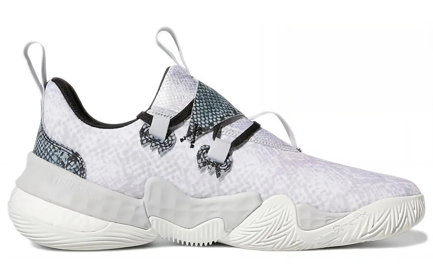 adidas Trae Young 1 Light Solid Grey Snakeskin Sneakers shoes H67753