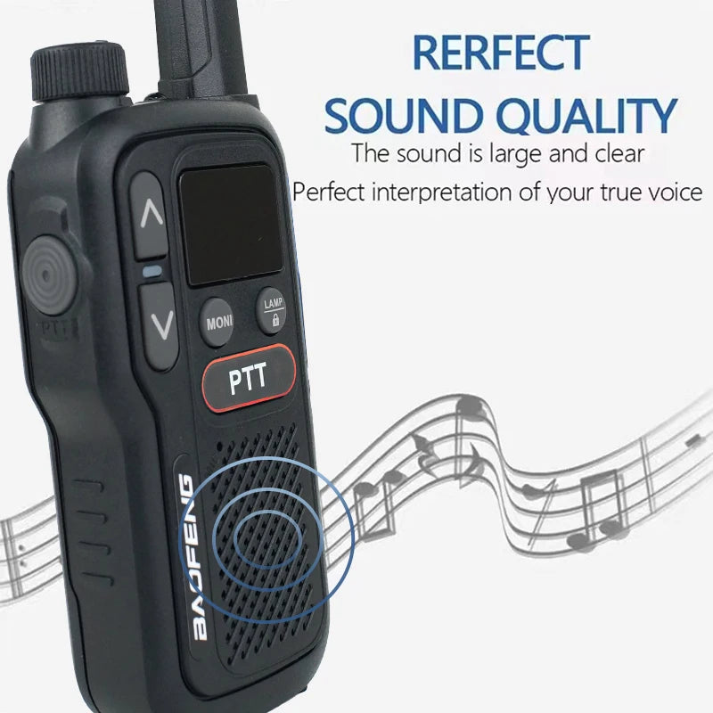 Baofeng BF-T18 Walkie Talkie Mini  Micro USB Charge 2-PTT Bottom UHF 400-470MHz 16 Channels Long Range Kids Gift Two Way Radios