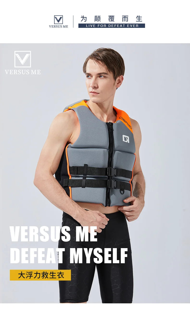 Life Vest for Adults Kayak KiteSurf Jet Ski Life Jacket Motorboats Raft Rescue Swim Drifting Boat Wakeboard Fishing Life Jackets