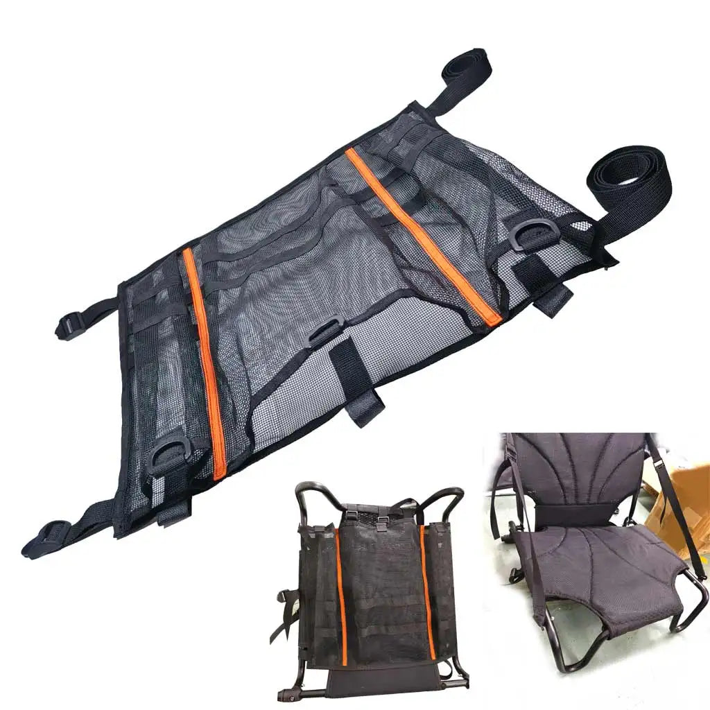 Kayak Under-Seat Storage Bag UV-Resistant Mesh Organizer Inflatable Boat Mesh Storage Net Pouch for Tools & Gear