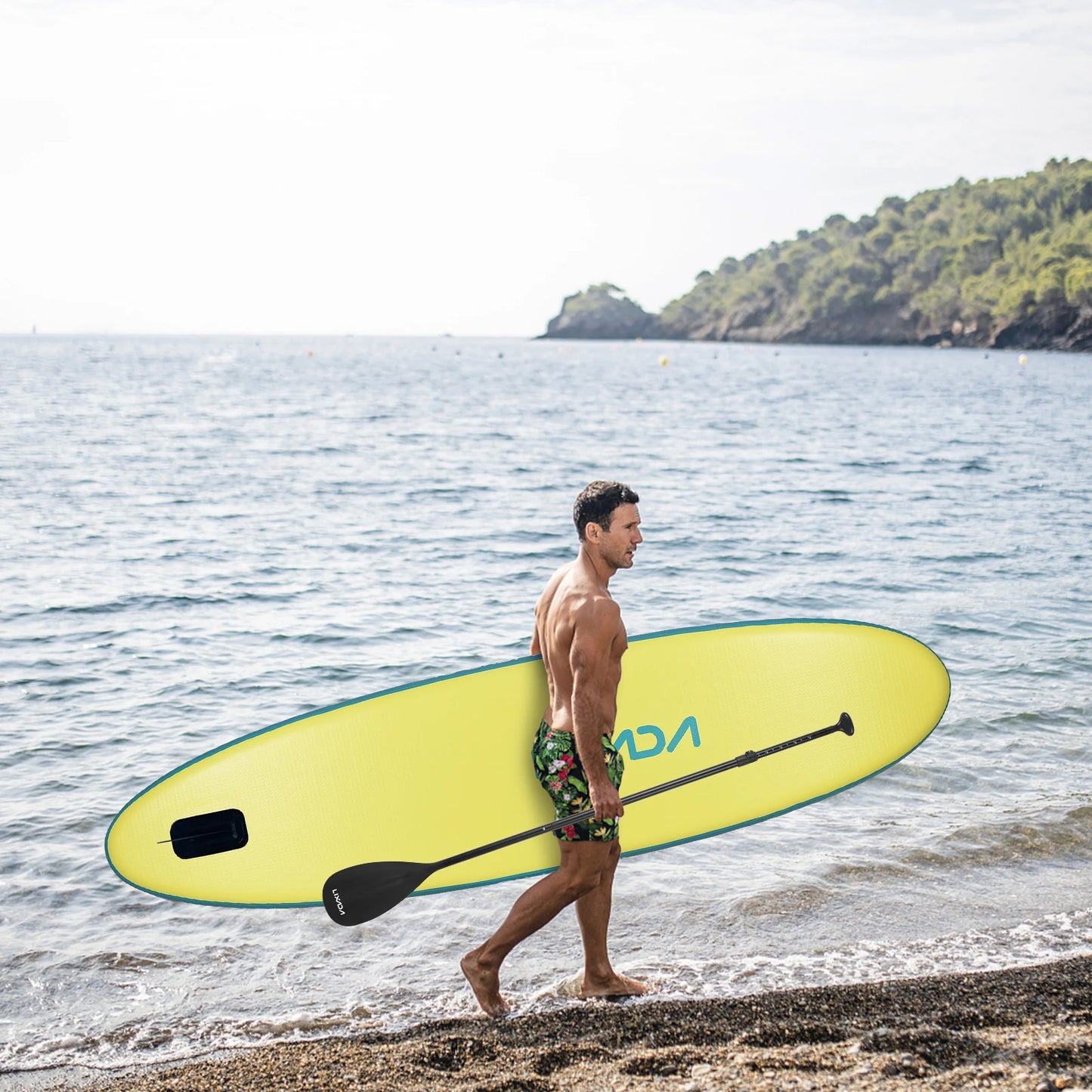 Inflatable Paddle Board Stand Up for Adult 6 Inch Thick SUP Paddleboard Water Sport Surf Set with Adjustable Paddle Pump Travel