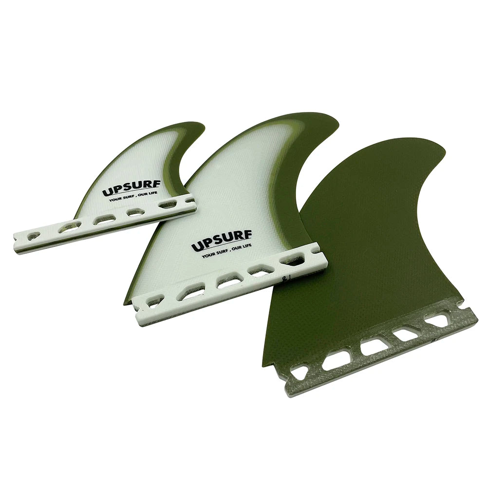 UPSURF Future Quilhas Tri Fins T1 3 FINS Thruster Fiberglass Surfboard Fins Single Tab Surfing Equipment Accessory Tabla de Surf