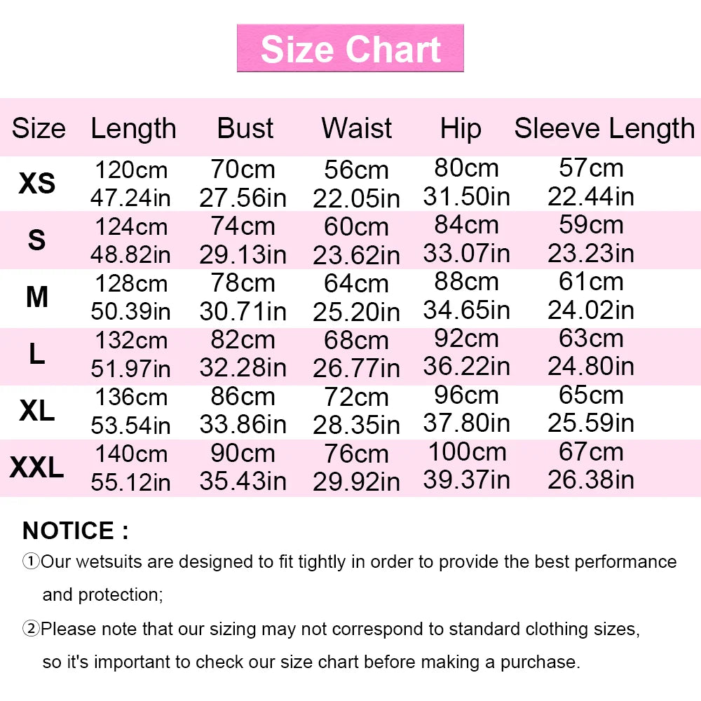 Women Wetsuit 3mm Neoprene One-Piece Diving Suit Swimsuit Keep Warm Long Sleeves Surfing Swimming Diving Kayaking Freediving