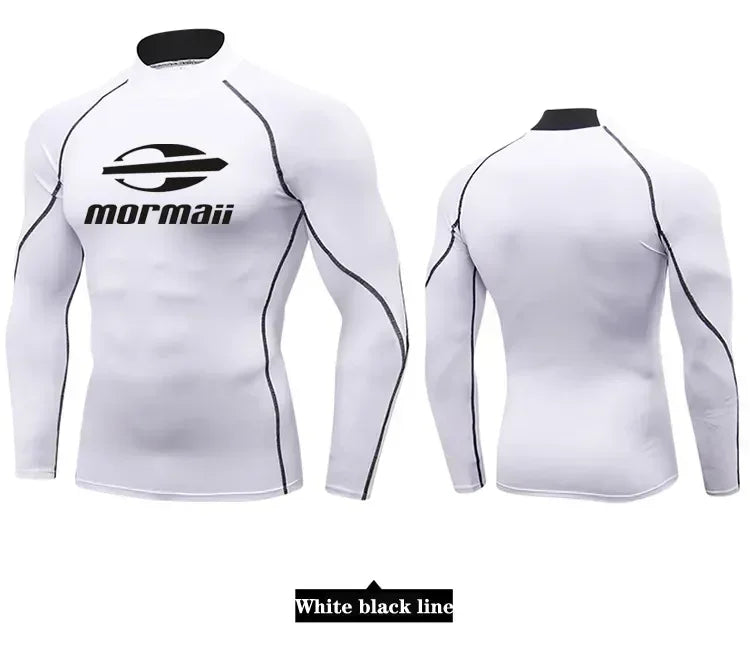 Men Swimsuit Swimming T-shirt Beach UV Protection Swimwear Rash Guard Long Sleeve Surfing Diving Swimsuit Surf T-shirt Rashguard