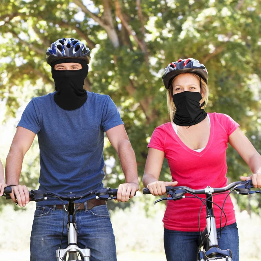Face Mask UV Protection Windproof Thermal Ice Silk Neck Gaiter for Men Women Outdoor Sports Motorcycle Ski Face Cover Protector